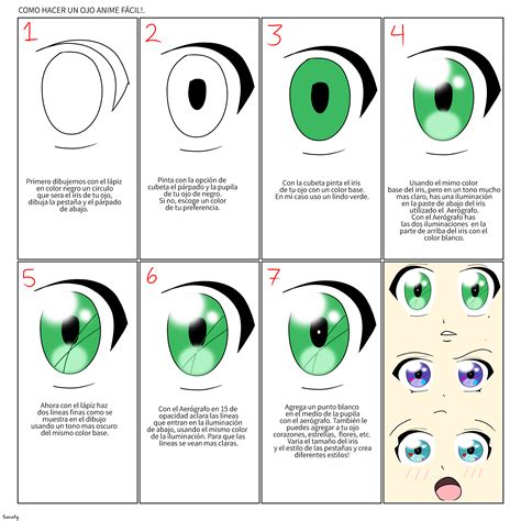 ojos anime faciles|como hacer ojos anime.